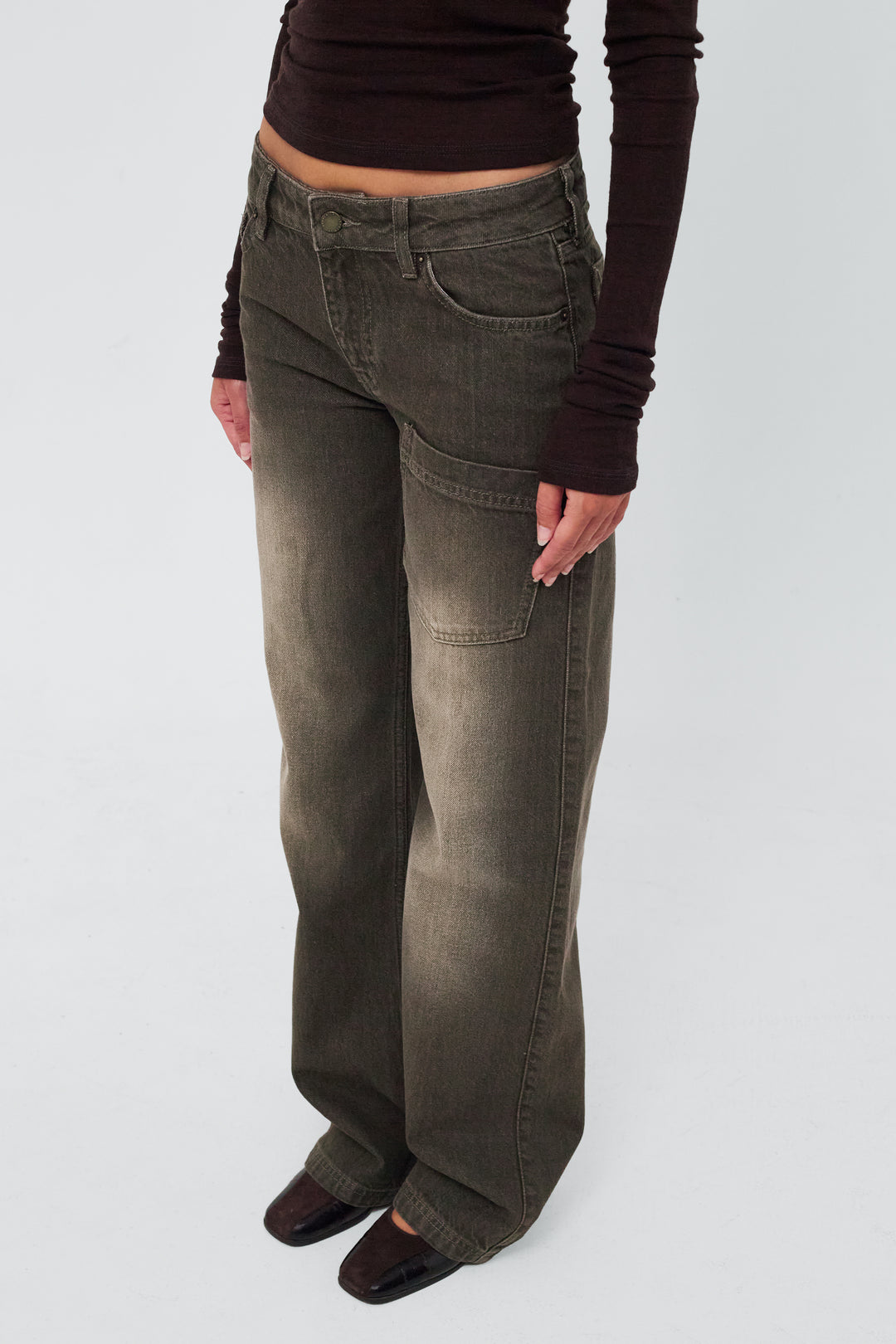 Mia Jeans Dusty Green