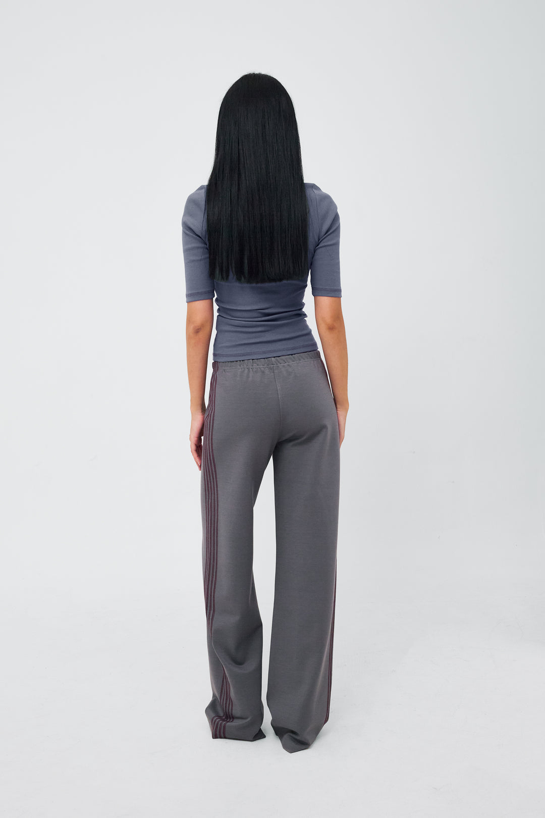 Ziggi Track Pants Grey/Deep Red