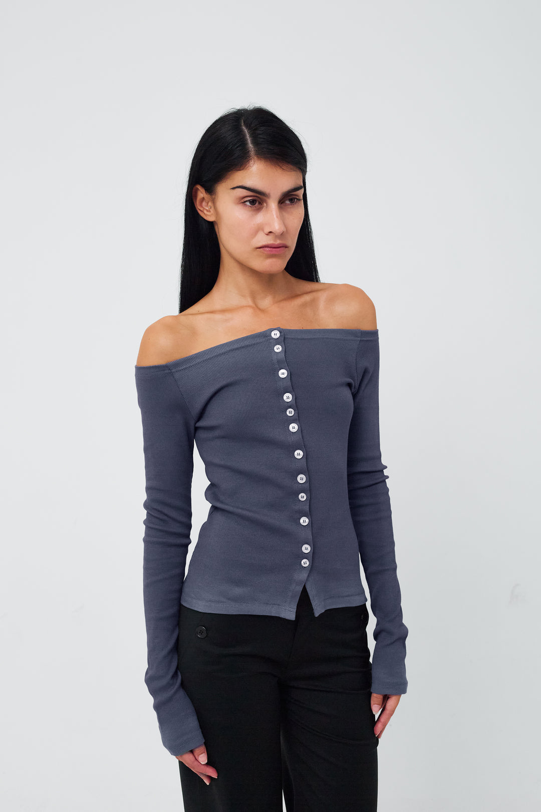 Matilda Cardigan Dusty Blue