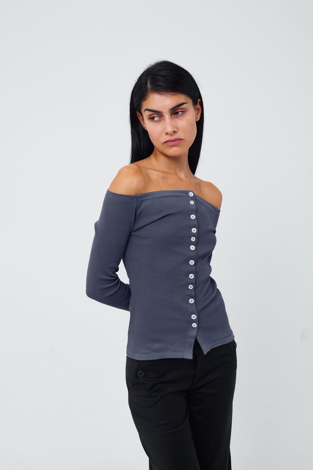 Matilda Cardigan Dusty Blue