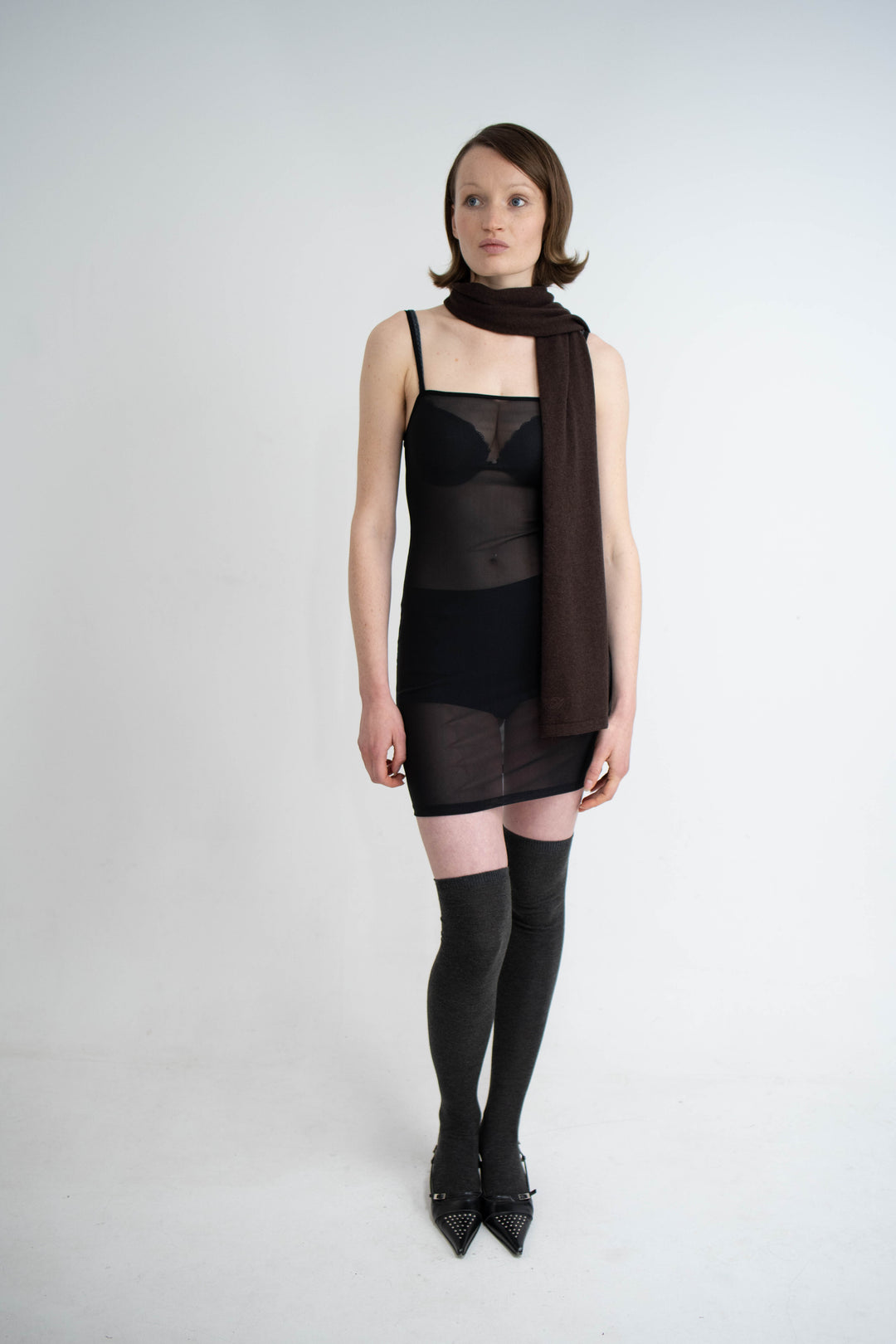 Lola Scarf Dark Brown