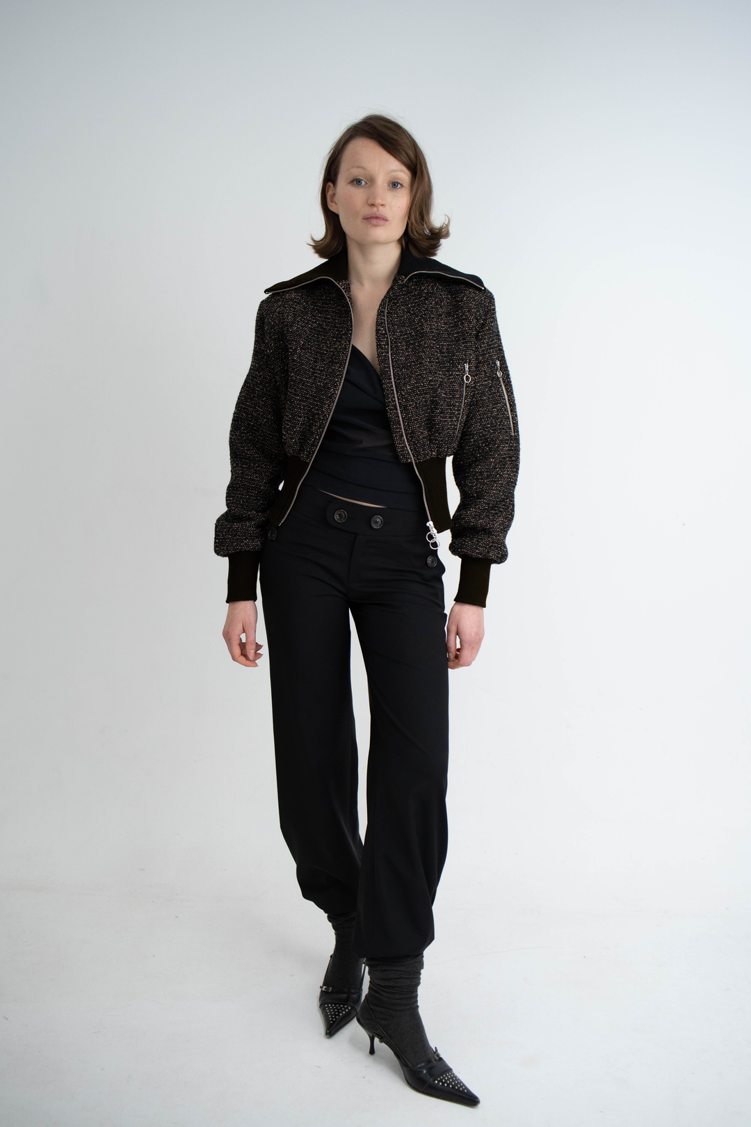 Pre-order Jet Bomber Wool Dark Brown