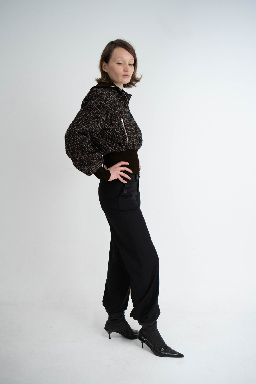 Pre-order Jet Bomber Wool Dark Brown