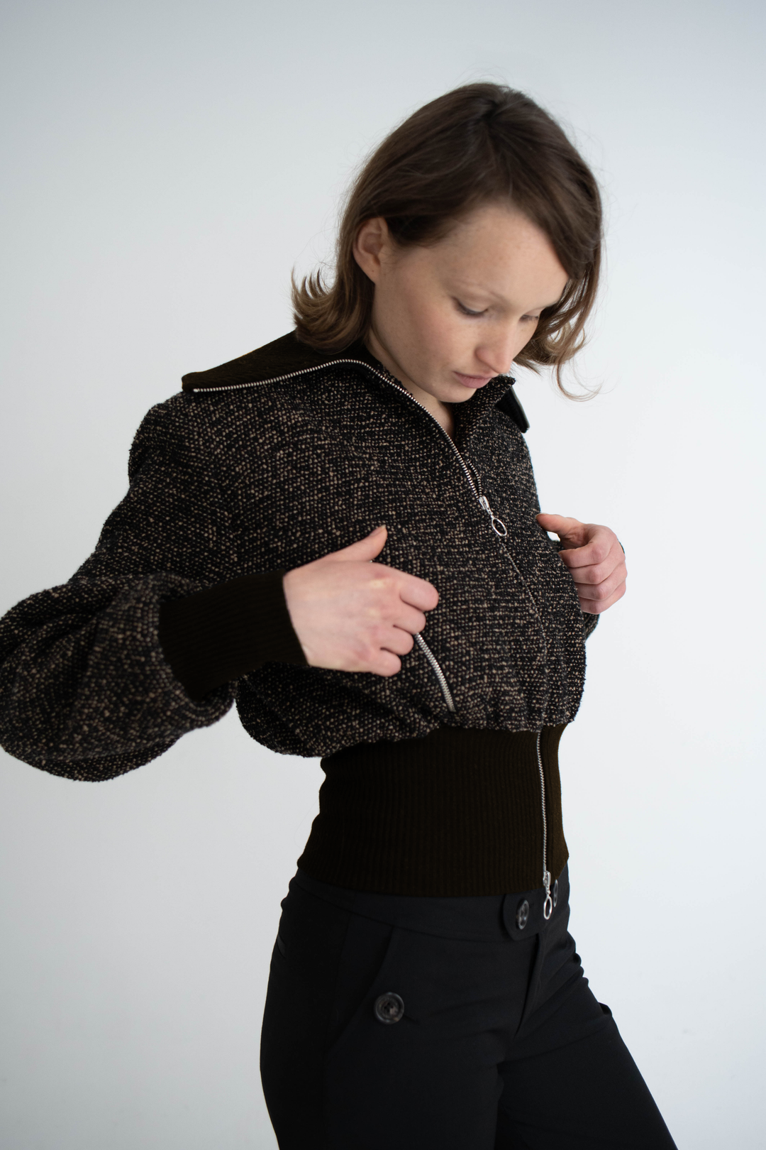 Pre-order Jet Bomber Wool Dark Brown