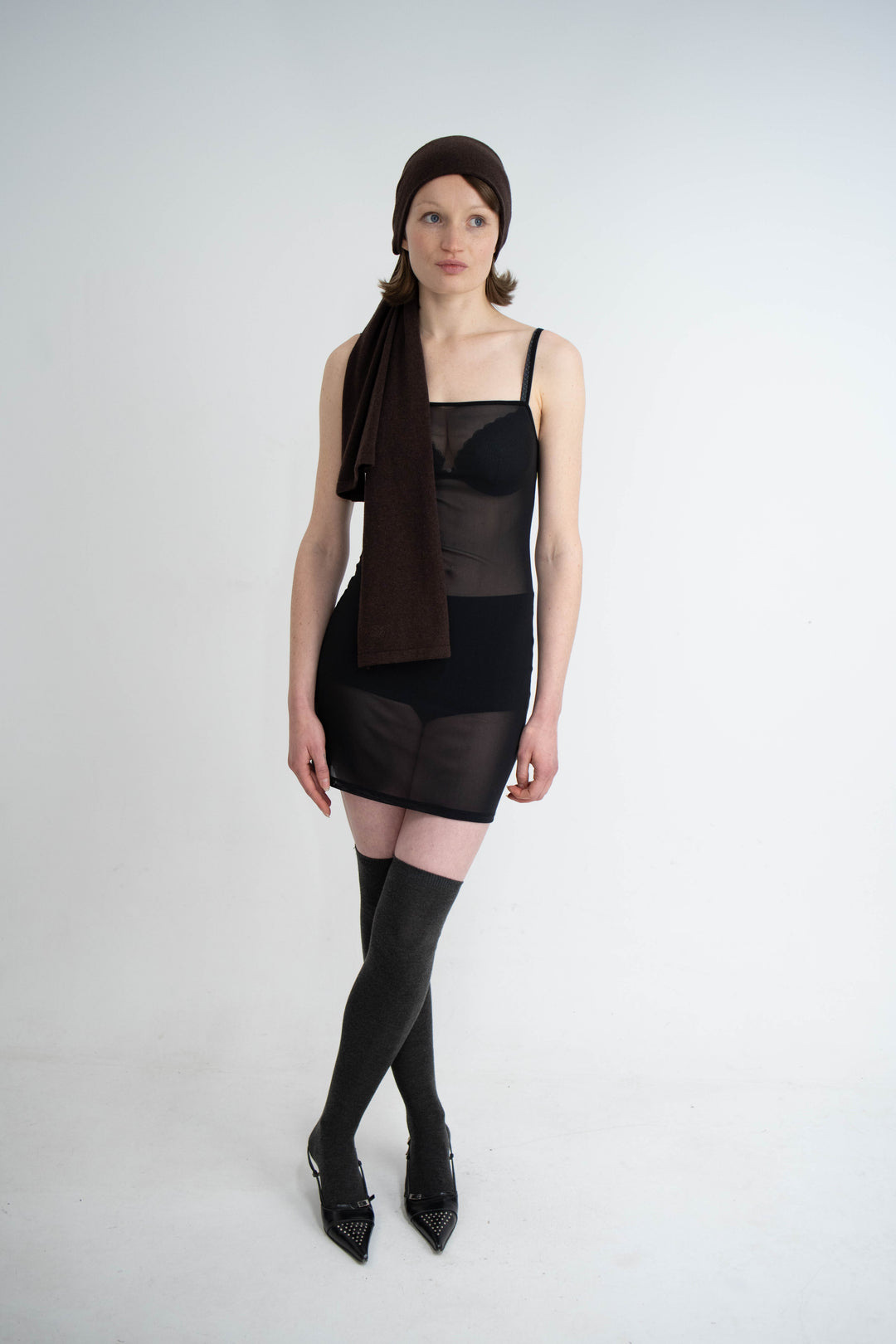 Lola Scarf Dark Brown