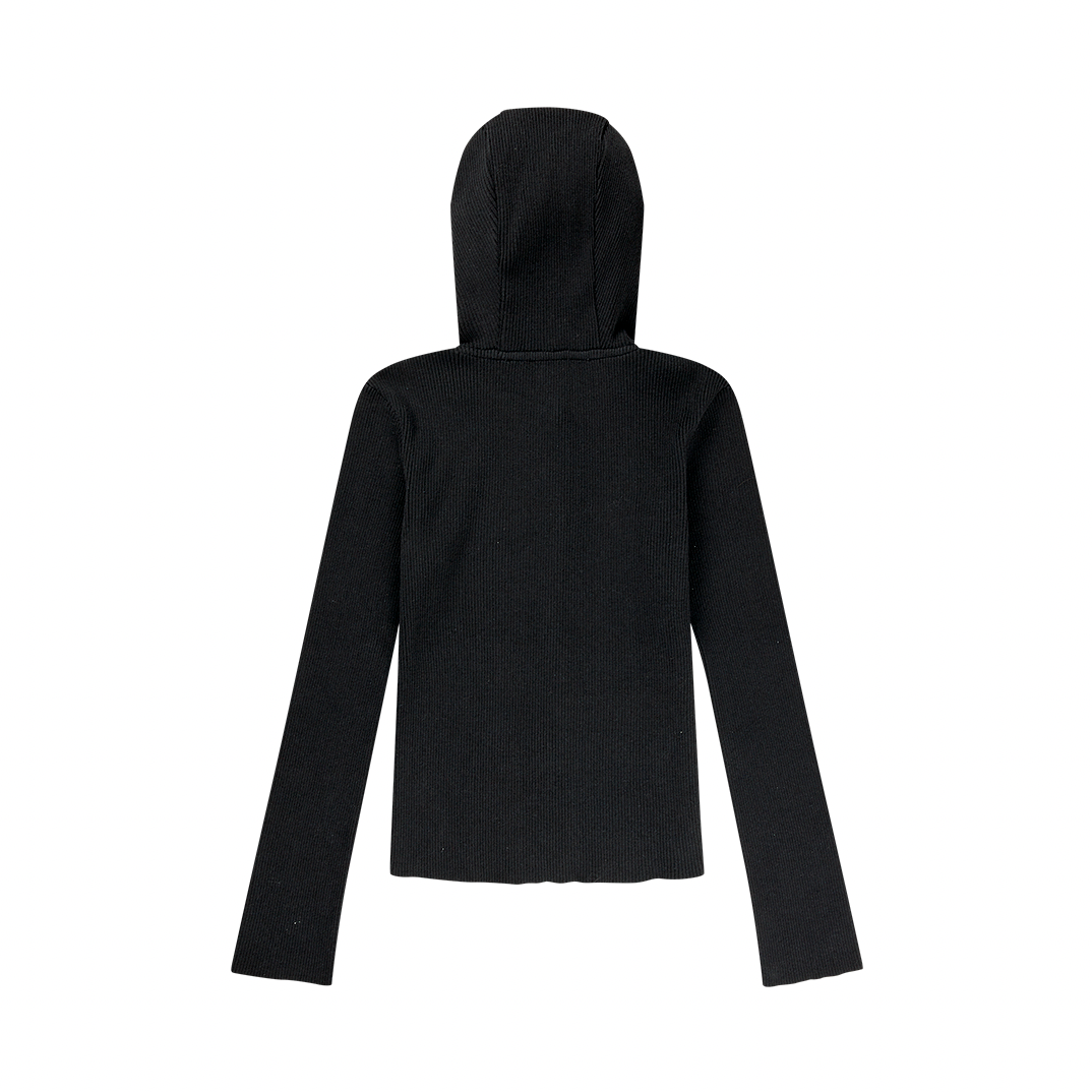 LOONEY CARDIGAN BLACK WOOL BLEND