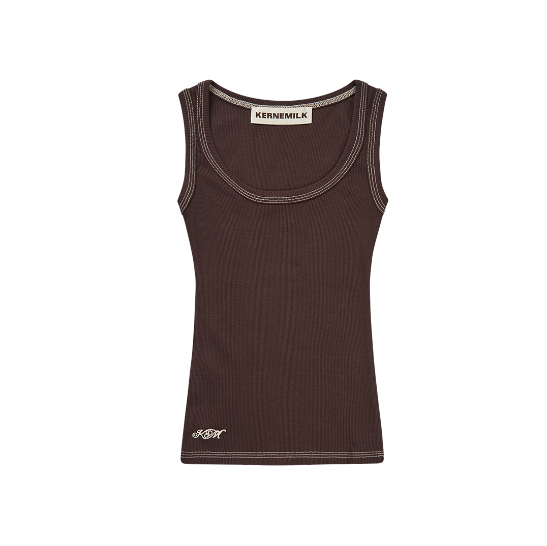 LUA TANK TOP BROWN