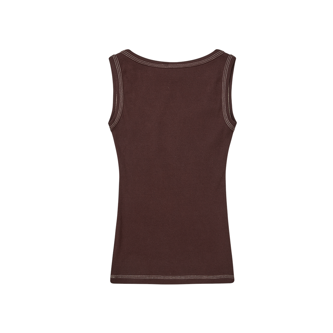 LUA TANK TOP BROWN