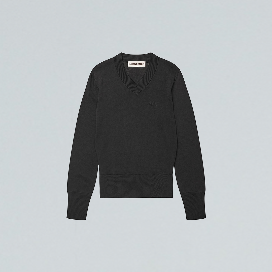 Deborah V-Neck Black