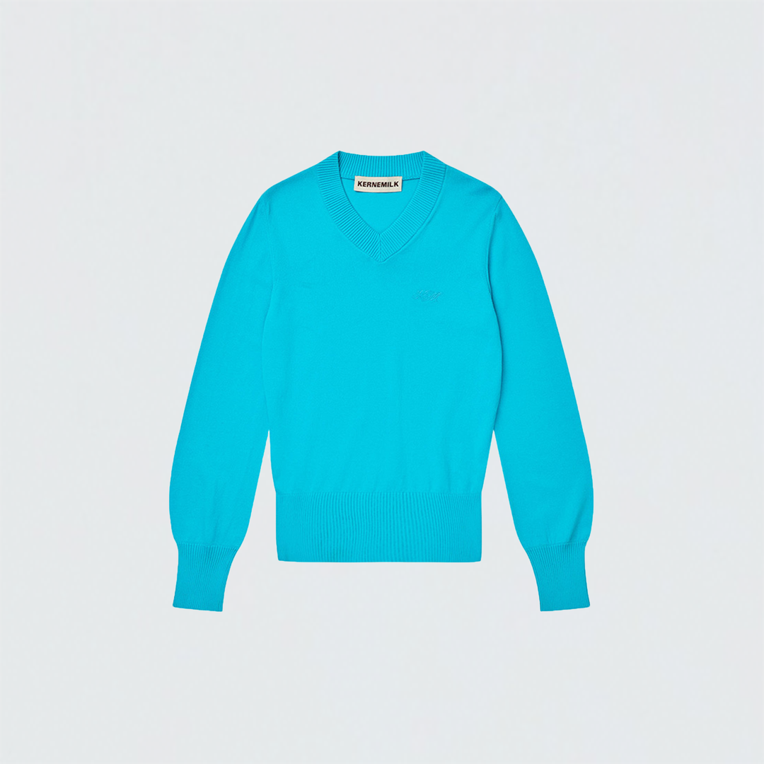 Deborah V-Neck Turquoise
