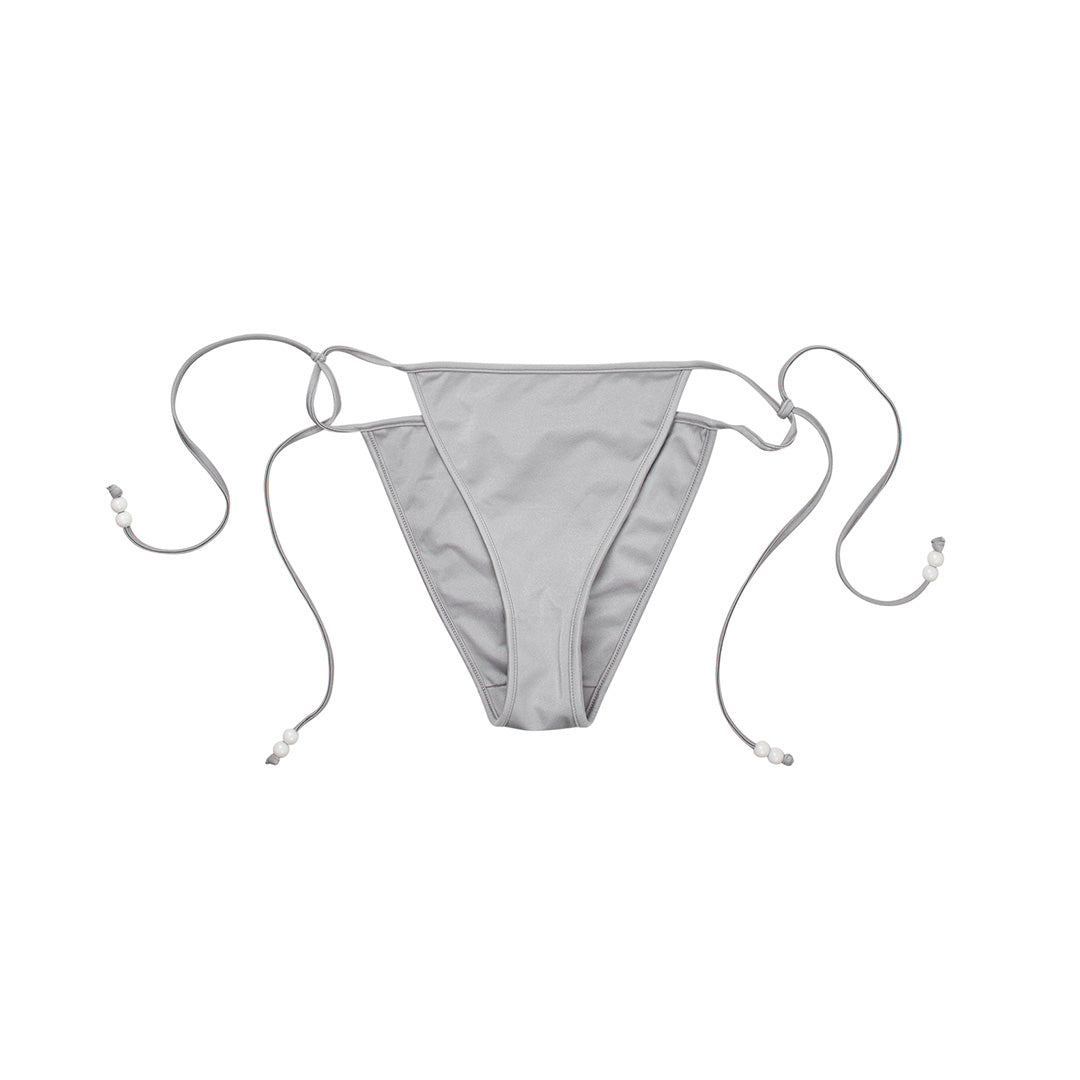 Isla Bikini Bottom Silver Shimmer