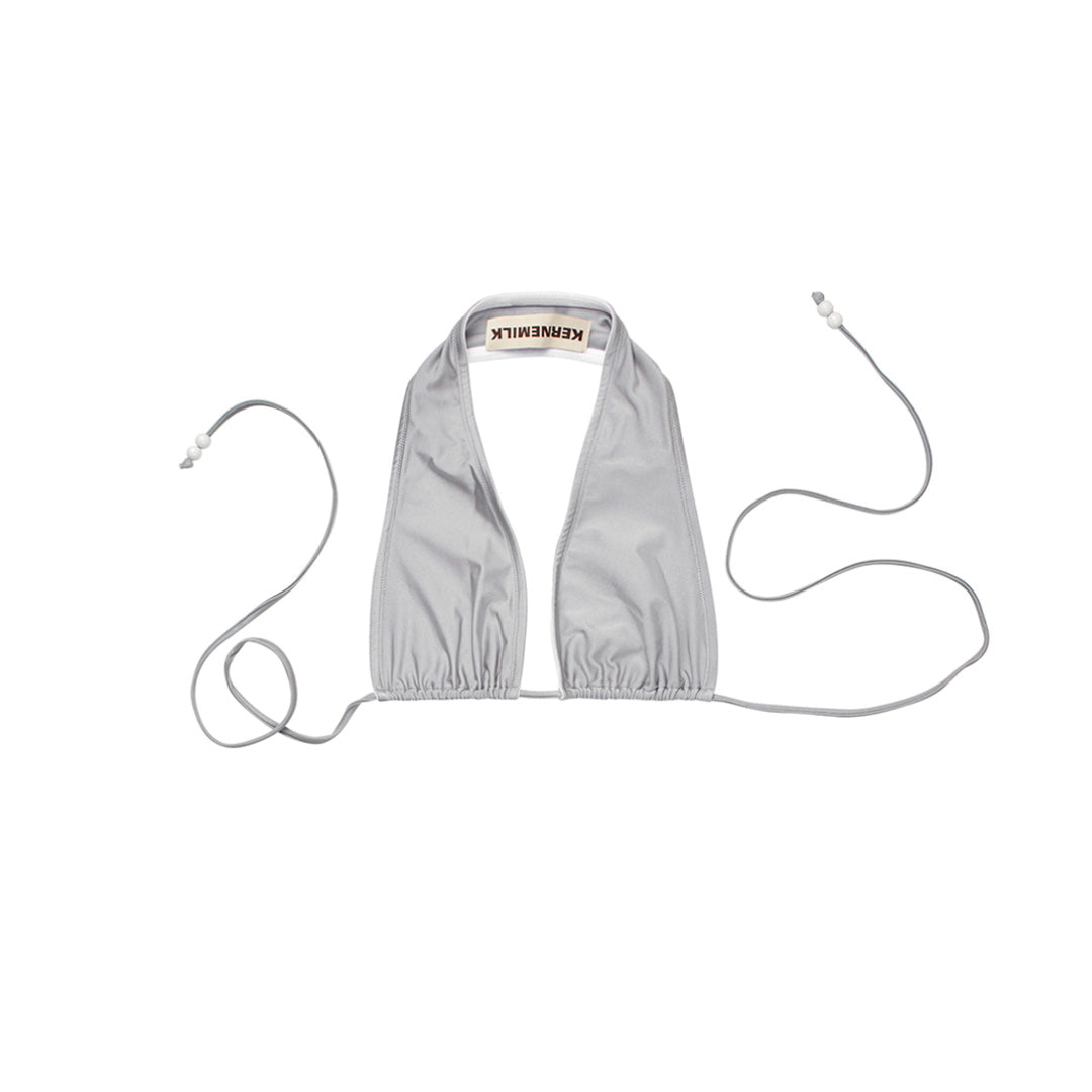 Isla Bikini Top Silver Shimmer