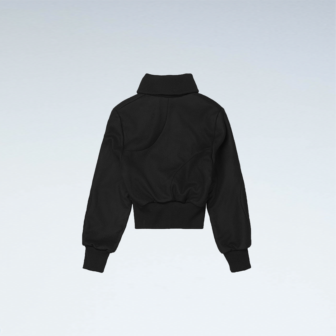 Jet Bomber Wool Black