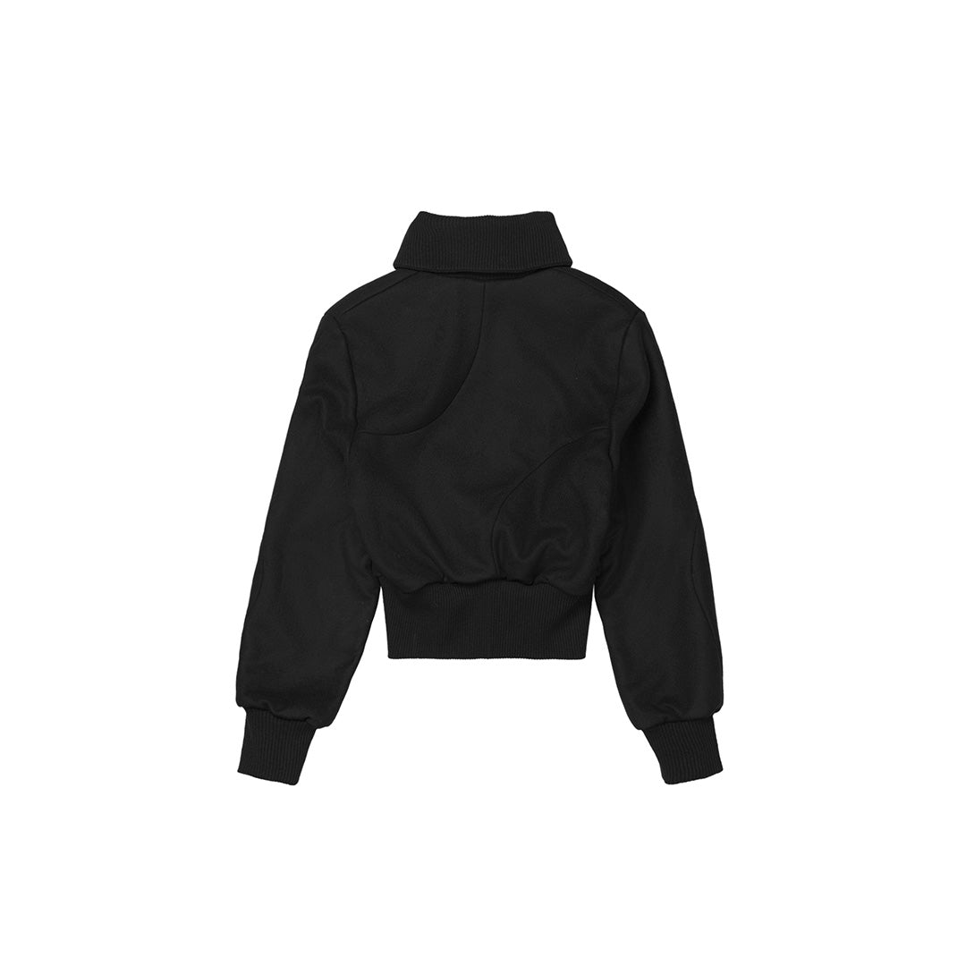 Jet Bomber Wool Black