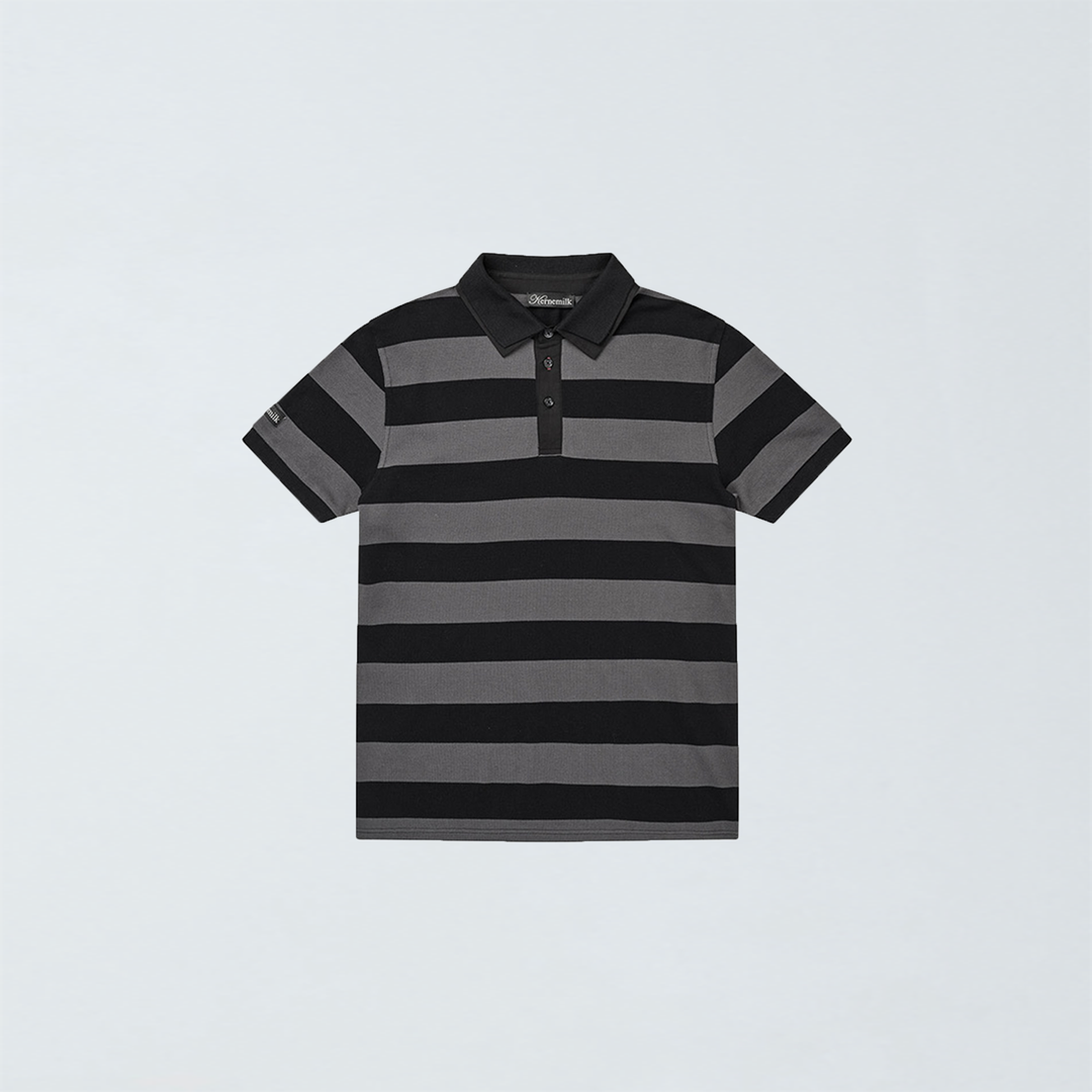 Louis Polo Short Sleeve Grey/Black