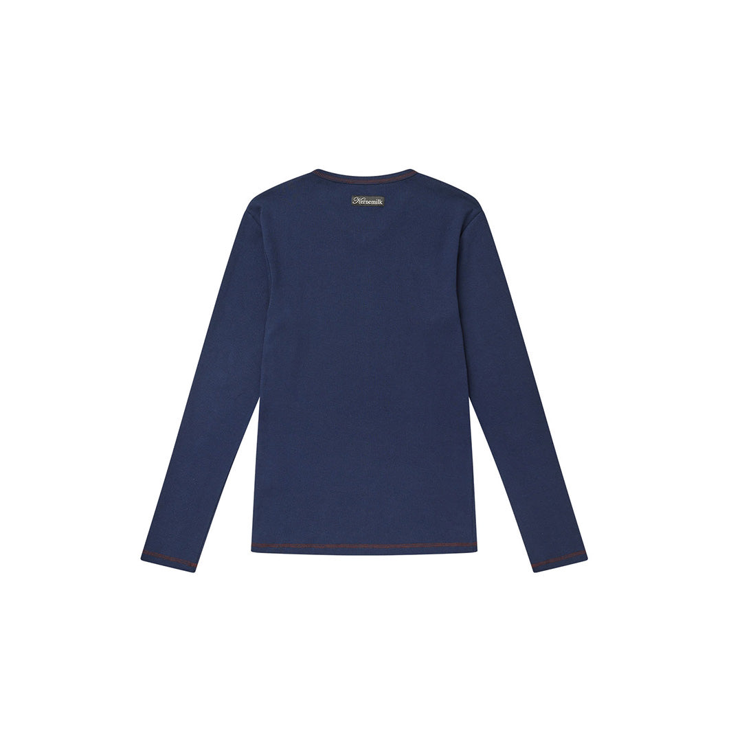 Marlon Long Sleeve Dark Navy