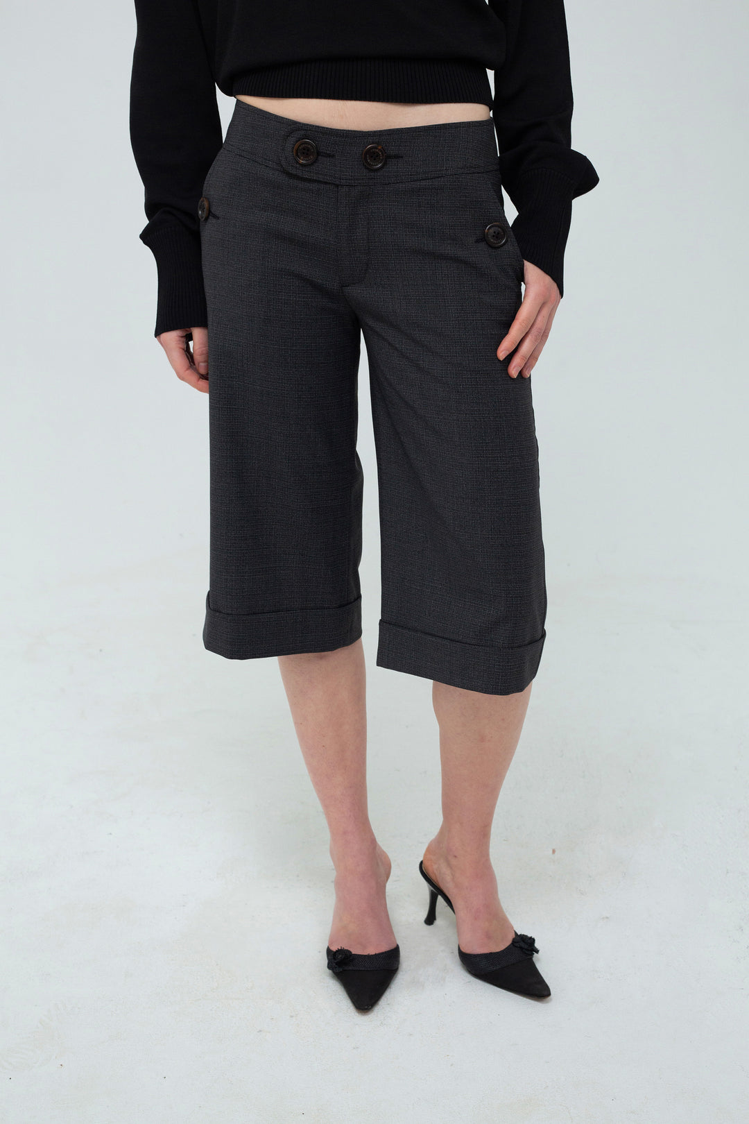 Poula Shorts Grey/Black