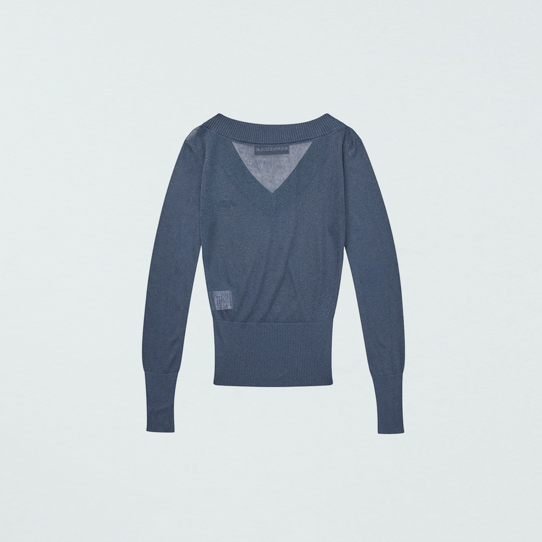 Sima V-Neck Ocean Blue