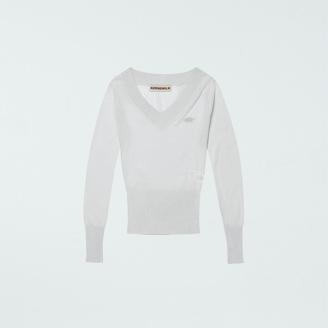 Sima V-Neck Silver